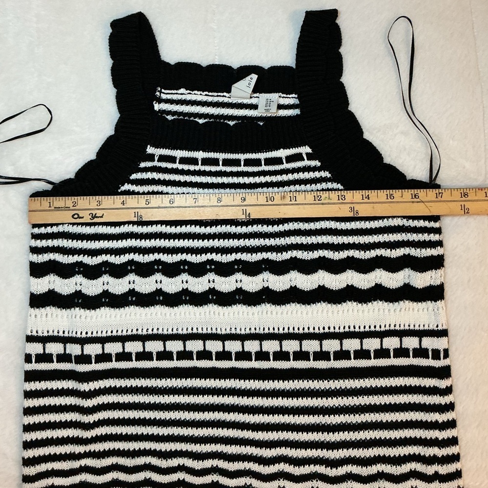 Black and White Striped Knit Dress - Picture 4 of 6